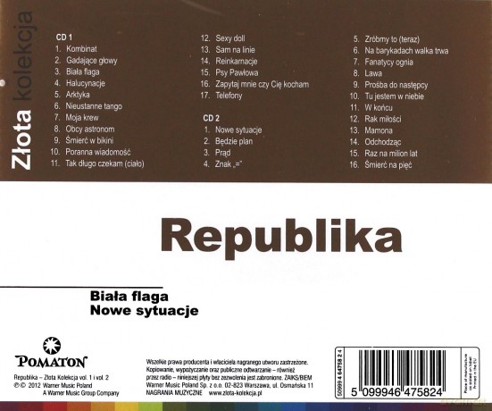 Republika: Złota Kolekcja Vol. 1 & Vol. 2 [2CD]