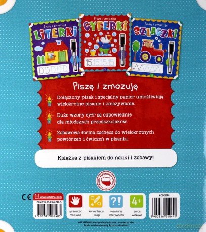 Piszę i zmazuję Cyferki [KSIĄŻKA]
