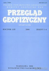 Przegląd Geofizyczny Kwartalnik [KSIĄŻKA]