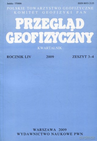 Przegląd Geofizyczny Rocznik LIV 2009 Zeszyt 3-4 [KSIĄŻKA]