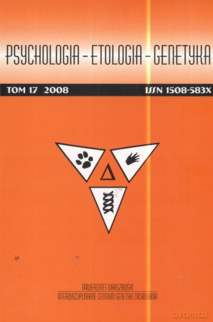 Psychologia etologia genetyka (Tom 13/2006) [KSIĄŻKA]