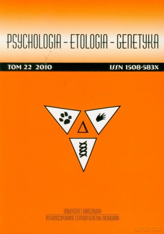 Psychologia-etologia-genetyka t.22/2010 [KSIĄŻKA]