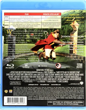 Harry Potter i Kamień Filozoficzny [Blu-Ray]