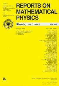 Reports on Mathematical Physics 54/3 [KSIĄŻKA]
