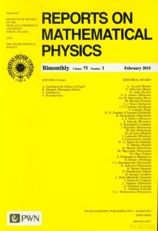 Reports on Mathematical Physics 75/1 2015 Kraj [KSIĄŻKA]