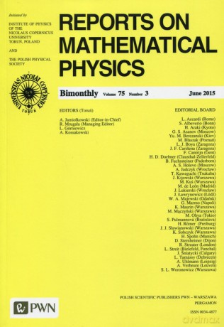 Reports on Mathematical Physics 75/3 2015 Kraj [KSIĄŻKA]