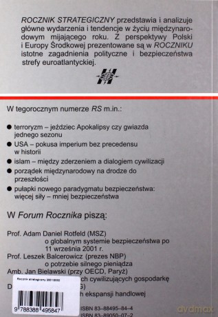 Rocznik Strategiczny 2001/2002 [KSIĄŻKA]