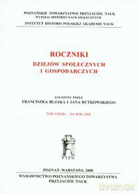 Roczniki dziejów społecznych i gospodarczych [KSIĄŻKA]
