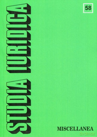Studia Iuridica (Tom 58) Miscellanea [KSIĄŻKA]