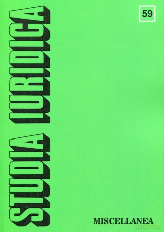 Studia Iuridica (Tom 59) Miscellanea [KSIĄŻKA]