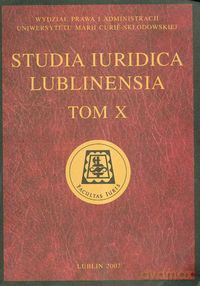 Studia Iuridica Lublinensia (Tom 10) [KSIĄŻKA]