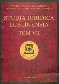 Studia Iuridica Lublinensia (Tom 7) [KSIĄŻKA]