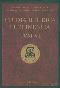 Studia Iuridica Lublinensia (Tom VI) [KSIĄŻKA]