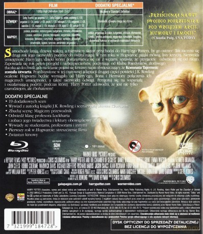 Harry Potter i Komnata Tajemnic [Blu-Ray]