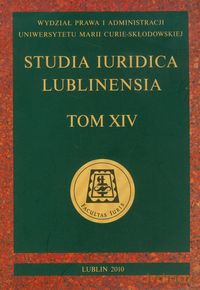 Studia Iuridica Lublinensia (Tom XIV) [KSIĄŻKA]