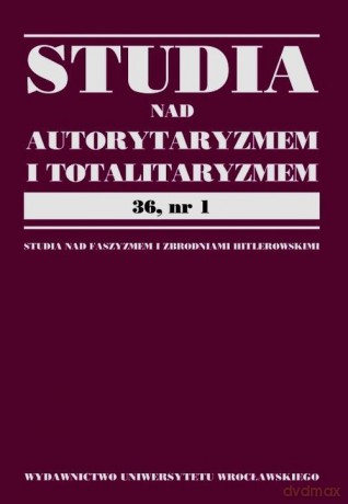 Studia nad autorytaryzmem i totaliryzmem 36 nr 1 [KSIĄŻKA]