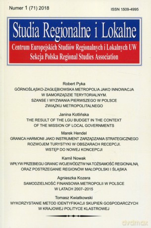 Studia Regionalne i Lokalne nr 1 (71) 2018 [KSIĄŻKA]