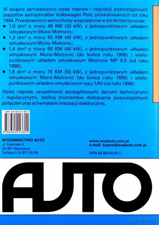 Volkswagen Polo od 1994 Obsługa i naprawa [KSIĄŻKA]