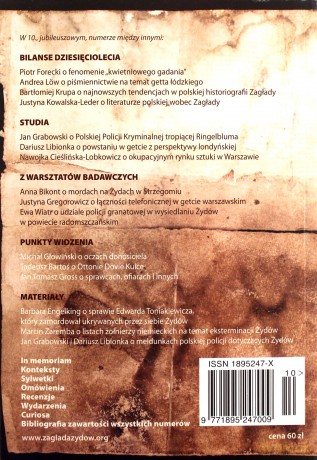 Zagłada Żydów Studia i Materiały /Rocznik 10/ [KSIĄŻKA]