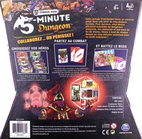 5 MINUTE DUNGEON - Le Jeu de Plateau