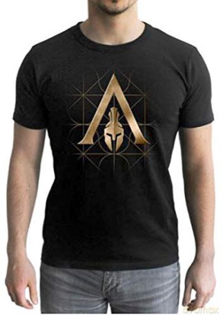 ASSASSIN'S CREED T-shirt Crest Odyssey man SS black new fit XXL