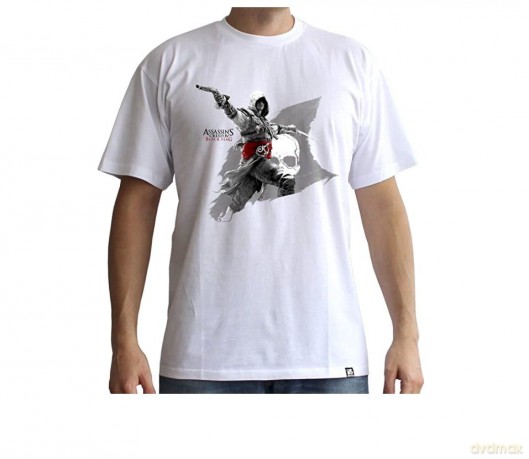 ASSASSIN'S CREED T-shirt Edward Flag man SS white basic S