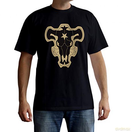 BLACK CLOVER T-shirt Black Bull Emblem man SS black basic