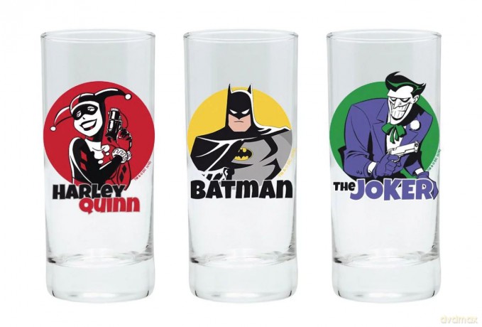 DC COMICS 3 glasses set