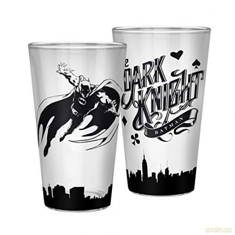 DC COMICS Large Glass 400 ml Batman Dark Knight box