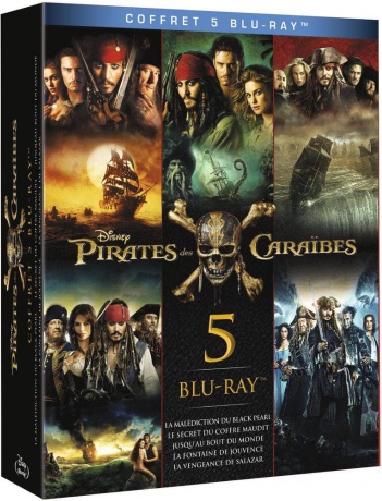 Pirates of the Caribbean 1-5 (Piraci z Karaibów 1-5) [BOX] [5xBlu-Ray]