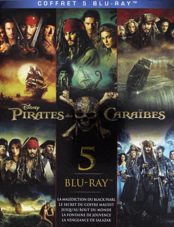 Pirates of the Caribbean 1-5 (Piraci z Karaibów 1-5) [BOX] [5xBlu-Ray]