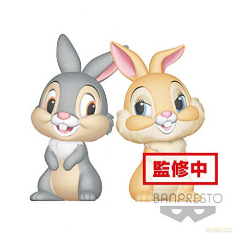 DISNEY Collection Figurine Fluffy Puffy Panpan et Miss Bunny 8 cm
