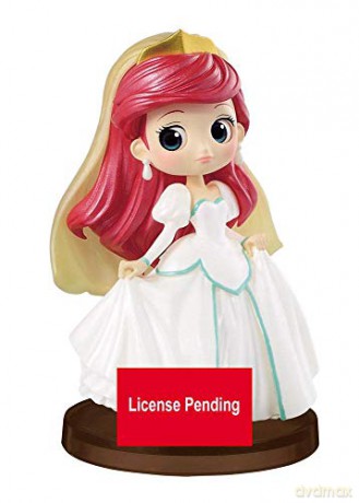 DISNEY Figurine de collection Q Posket Ariel Robe de Mariée 7 cm