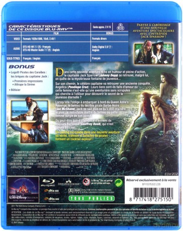 Pirates of the Caribbean: On Stranger Tides (Piraci z Karaibów: Na nieznanych wodach) [Blu-Ray]