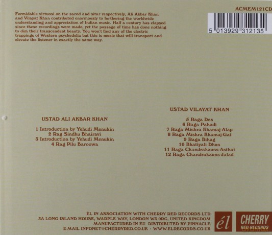 Vilayat Khan Ali Khan: Psychedelic Music Of India [CD]