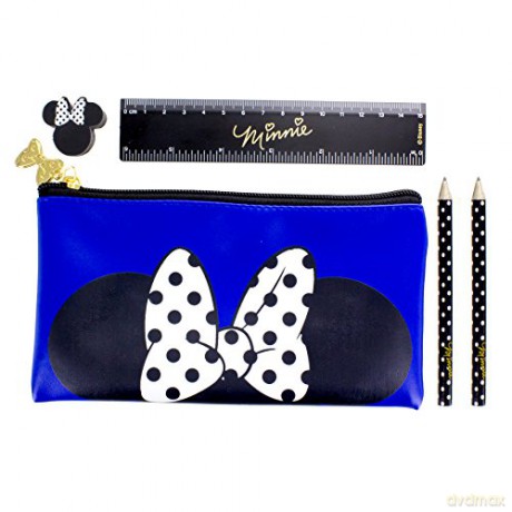 DISNEY Minnie Mouse Pencil Case with Stationery Set