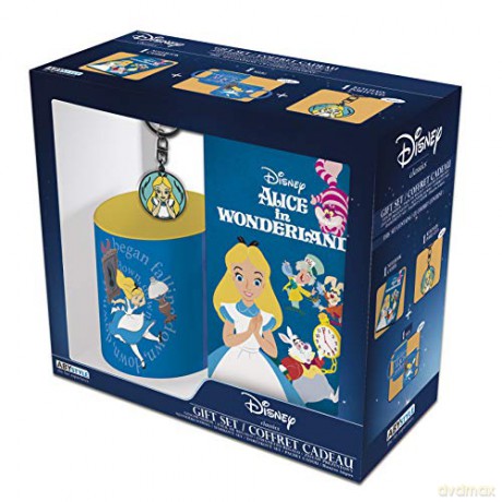 DISNEY Pck Kubek 320 ml + Brelok + Notebook Alice