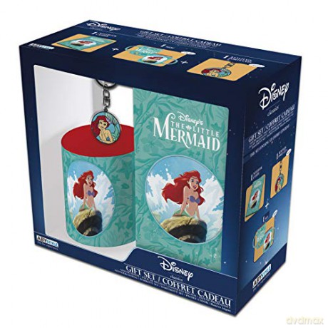 DISNEY Pck Kubek 320 ml + Brelok + Notebook Little Mermaid