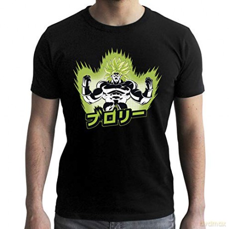 DRAGON BALL BROLY T-shirt DBZ/ Broly man SS black New fit XXL