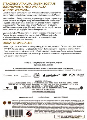 Matrix Reaktywacja (Premium Collection) [2DVD]