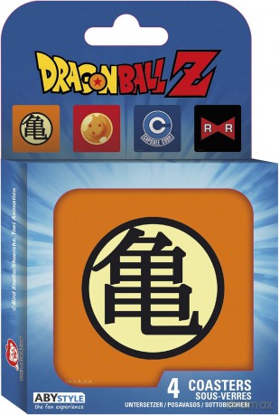 DRAGON BALL Set 4 Coasters Symbols