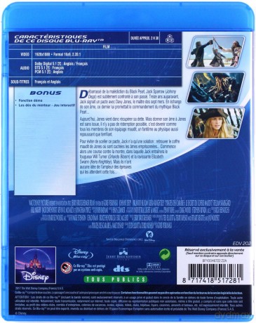 Pirates of the Caribbean: Dead Man's Chest (Piraci z Karaibów: Skrzynia umarlaka) [Blu-Ray]