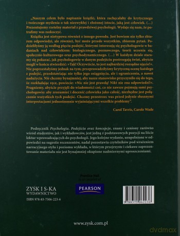 Psychologia podejścia oraz koncepcje  III - Carol Tavris [KSIĄŻKA]