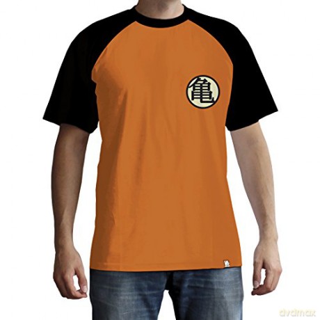 DRAGON BALL T-shirt Kame Symbol man SS orange premium XS