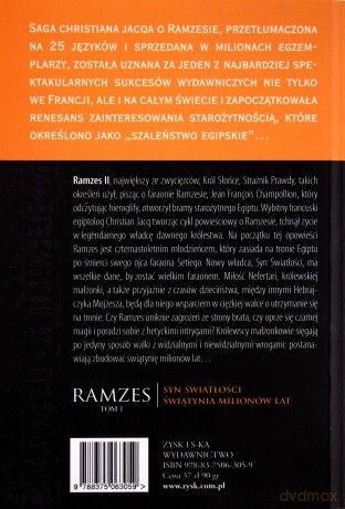 Ramzes T. 1: Syn światłości, Świątynia milionów lat - Christian Jacq [KSIĄŻKA]