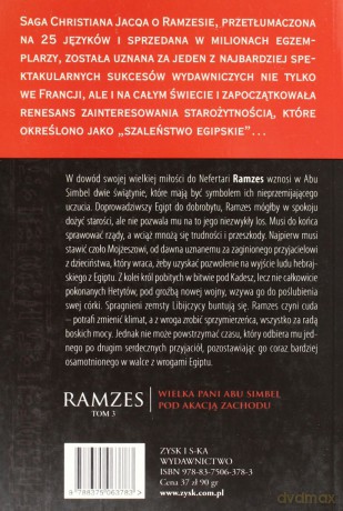 Ramzes T. 3: Wielka pani Abu Simbel. Pod akacją Zachodu - Christian Jacq [KSIĄŻKA]