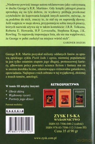 Retrospektywa Wędrowny rycerz T. 3 - George R.R. Martin [KSIĄŻKA]
