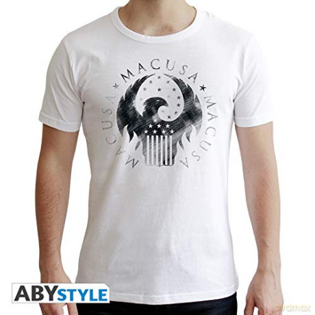 FANTASTIC BEASTS T-shirt MACUSA man SS white new fit XXL