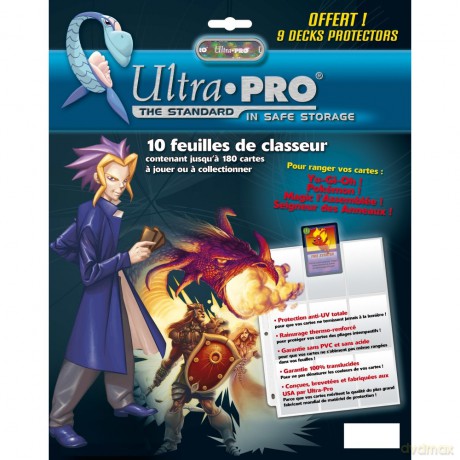 Folder Sheet Ultra Pro Sachet 10-Feuilles 9-Pocket (10ct)