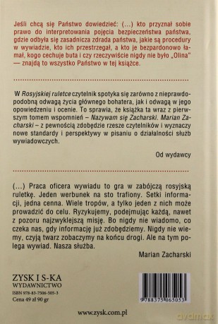 Rosyjska ruletka (twarda) - Marian Zacharski [KSIĄŻKA]